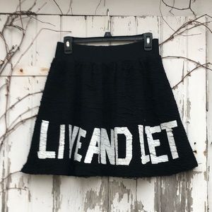 Love Moschino Live and Let Live Skirt 6 M Skater